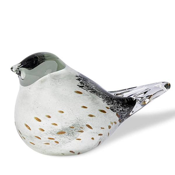 5.5" White and Brown Bird Figurine