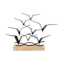 Gerson 19.8" Metal and Wood Bird Figurine