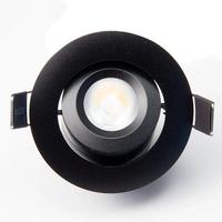 GM Lighting 2.8" 6 watt 120 volt 3000K Natural White Black Finish Adjustable Gimbal LED Mini Downlight