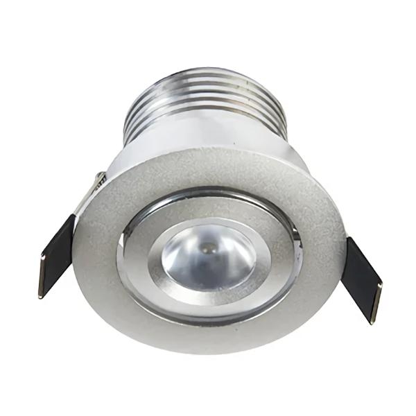 2.8" 6 watt 120 volt 3000K Natural White Brushed Nickel Finish Adjustable Gimbal LED Mini Downlight