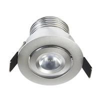 GM Lighting 2.8" 6 watt 120 volt 3000K Natural White Brushed Nickel Finish Adjustable Gimbal LED Mini Downlight