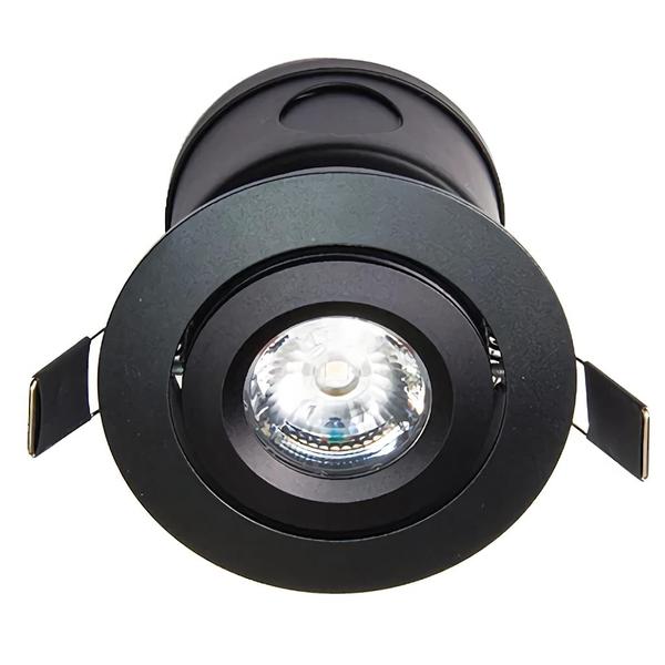 3.75" 6 watt 120 volt 3000K Natural White Black Finish LED Mini Downlight