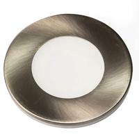 GM Lighting 2.2 watt 12 volt 2700K Brushed Nickel Dimmable Slim Puck Light