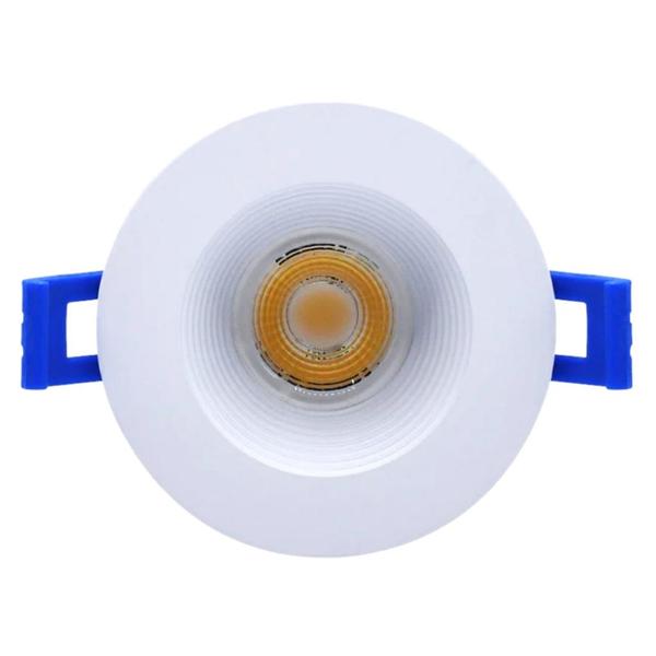3.4" 8 watt 120 volt 2700K Warm White White Finish LED Mini Downlight