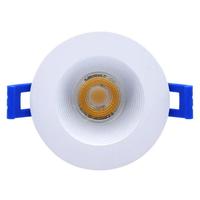 GM Lighting 3.4" 8 watt 120 volt 2700K Warm White White Finish LED Mini Downlight