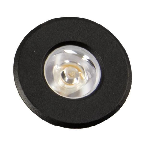 1 watt 12 volt 3000K Round Black Dimmable LED Pathway Light