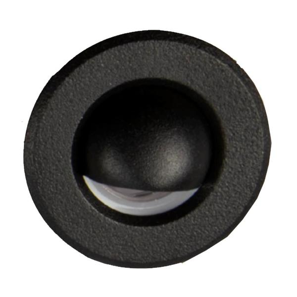 1 watt 12 volt 3000K Round Scoop Black Dimmable LED Pathway Light