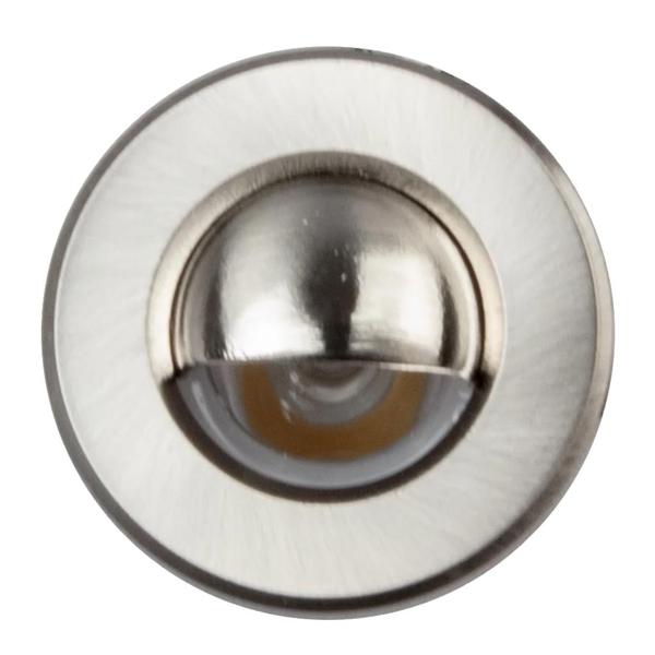 1 watt 12 volt 3000K Round Scoop Brushed Nickel Dimmable LED Pathway Light