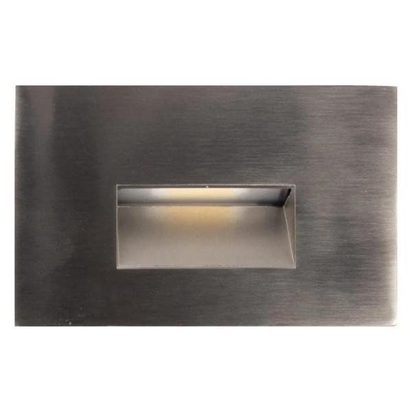 2 watt 120 volt 3000K Horizontal Scoop Brushed Nickel Finish Dimmable LED Step Light
