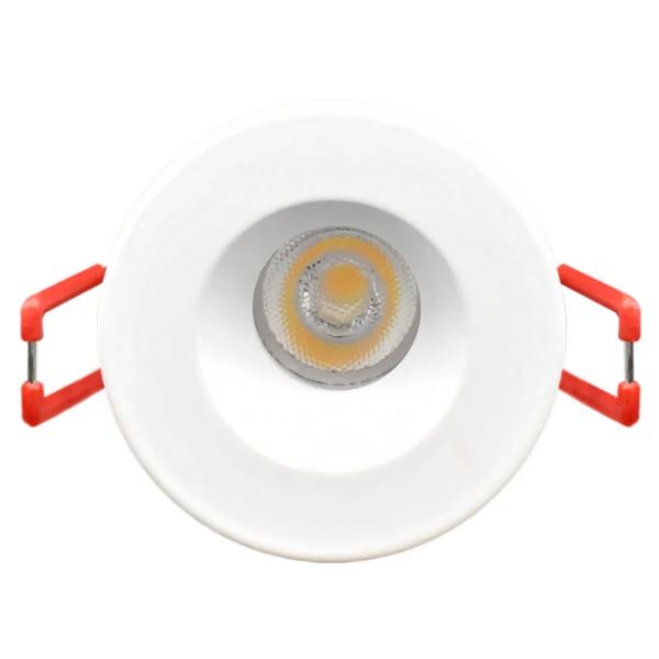 1" 7 watt 120 volt CCT Selectable White Finish Recessed LED Mini Downlight