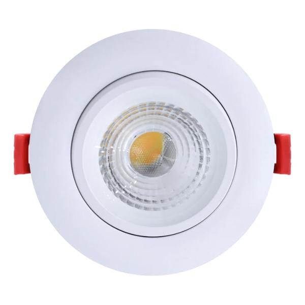 4.9" 11 watt 120 volt 3000K Adjustable Gimbal White Finish LED Recessed Downlight