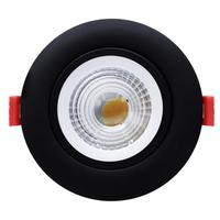 GM Lighting 4.9" 11 watt 120 volt CCT Selectable Adjustable Gimbal Black Finish LED Mini Downlight