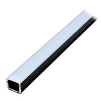 View 4' Black Finish White Lens Aluminum Extruded Channel