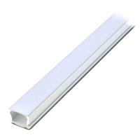 View 4' White Finish White Lens Aluminum Extruded Channel