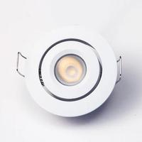 GM Lighting 2" 3 watt 120 volt 3000K Natural White White Finish Adjustable Gimbal LED Mini Downlight