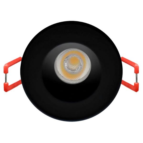 1" 7 watt 120 volt CCT Selectable Black Finish Recessed LED Mini Downlight