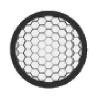 Green Creative Matte Black Honeycomb Louve Atom Track Series Track Light Ring