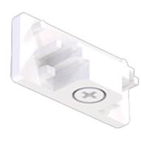 Green Creative End Cap White Green Creative Track End Cap