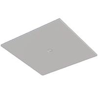 Green Creative Square Silver Green Creative Track Cover Plate