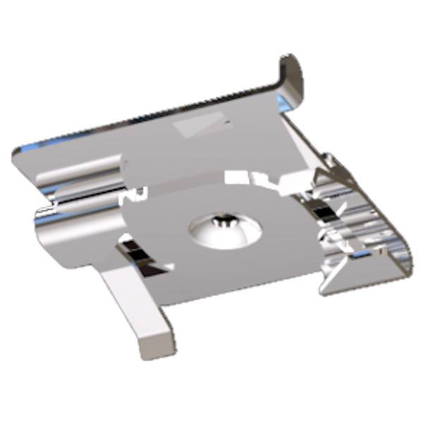T-Bar Silver Green Creative Track Mounting Clip