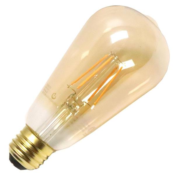 4 watt 120 volt ST19 Medium Screw Base 2000K Amber Dimmable LED
