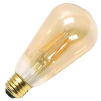 Green Creative 4 watt 120 volt ST19 Medium Screw Base 2000K Amber Dimmable LED