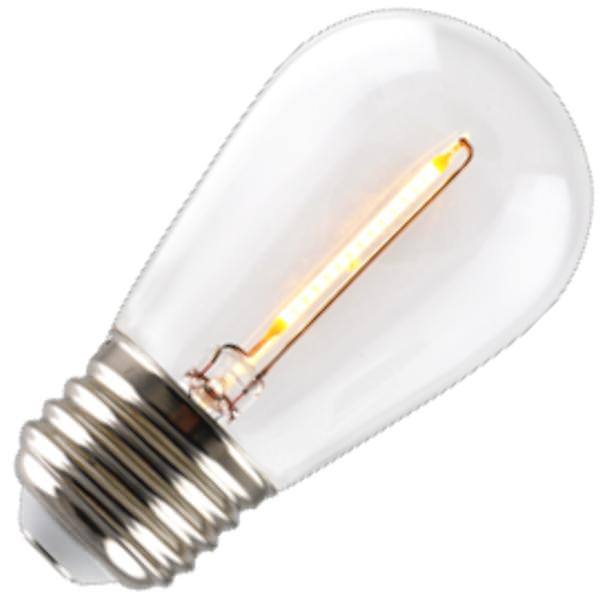 1 watt 120 volt S14 Medium Screw Base 2700K Warm White Dimmable LED