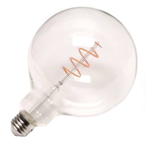 4.5 watt 120 volt G40 Medium Screw Base 2100K Warm White Clear Dimmable LED