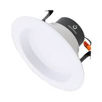 Green Creative 4" 10 watt 120 volt White Downlight 3000K Dimmable Flood LED Retrofit Kit