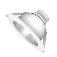 Green Creative 4" Clear Diffuse Trim White Flange Reflector