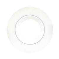 View 2" Round Flat Open White Trim