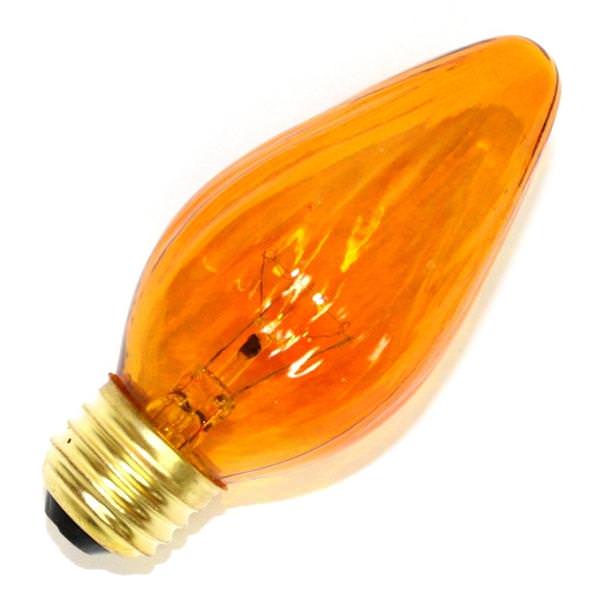 40 watt 130 volt F15 Medium Screw Base Amber