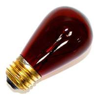 Halco 11 watt 130 volt S14 Medium Screw Base Red