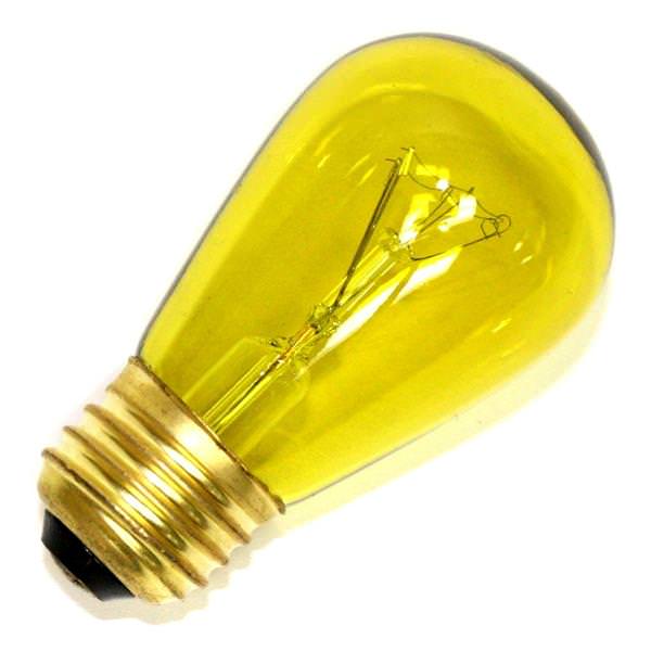 11 watt 130 volt S14 Medium Screw Base Yellow