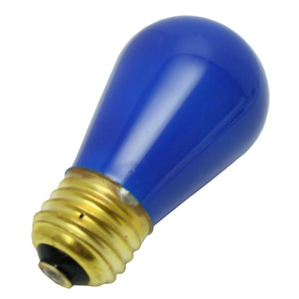 11 watt 130 volt S14 Medium Screw Base Blue
