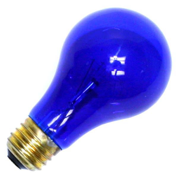 60 watt 120 volt A19 Medium Screw Base Transparent Blue