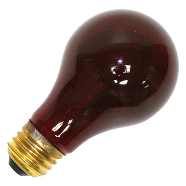 40 watt 130 volt A19 Medium Screw Base Red