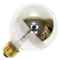 Halco 60 watt 130 volt G25 Medium Screw Base Clear / Silver