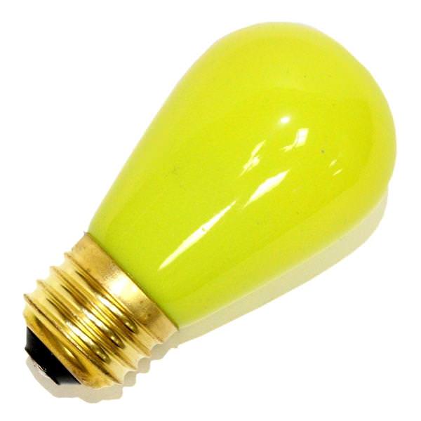 11 watt 130 volt S14 Medium Screw Base Yellow