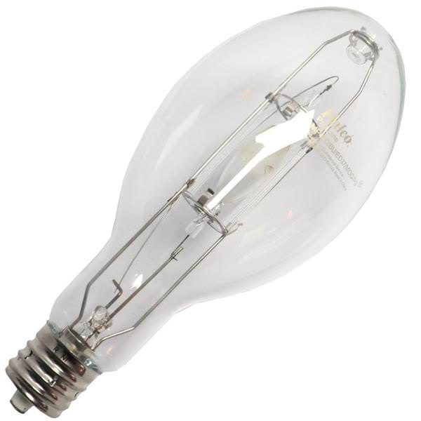 400 watt ED37 Mogul Screw Base 4000K Cool White Clear Metal Halide