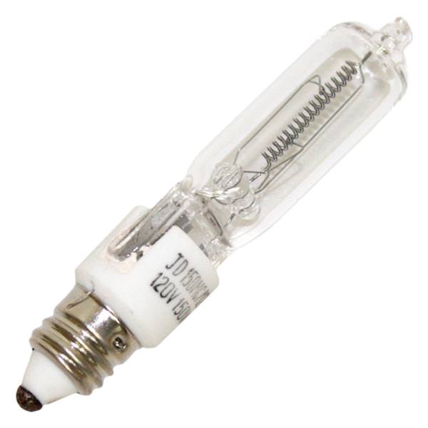 150 watt 120 volt T4 Miniature Candelabra Screw Base Clear #ETG