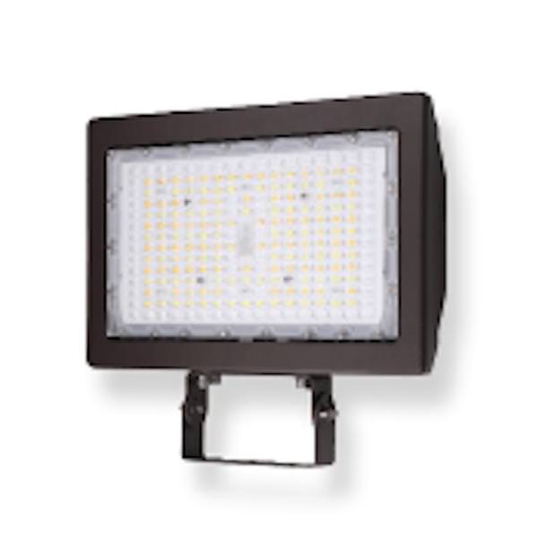 200 watt 120/277 volt CCT Selectable Trunnion Mount LED Bronze Area Light