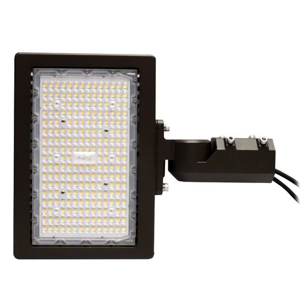 200 watt 120/277 volt CCT Selectable Slipfit Knuckle Mount LED Bronze Area Light