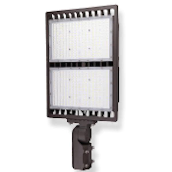 300 watt 120/277 volt 4000K Cool White Bronze Dimmable Slipfit Knuckle Mount LED Bronze Area Light