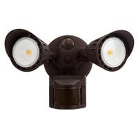 Halco 20 watt 120/277 volt 3000K Natural White Bronze Non-Dimmable Die-Cast Aluminum Housing LED Flood Light