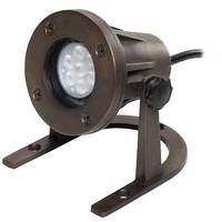 Halco 4.5 watt 12 volt 3000K Natural White Antique Brass Surface Mount Aiming Bracket LED Underwater Light