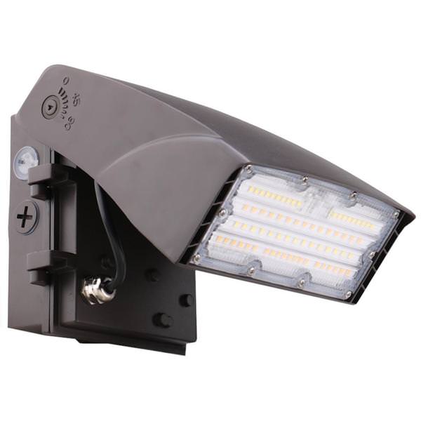 Selectable watt 120/277 volt 5000K Daylight Bronze Adjustable Full-Cutoff Dimmable LED