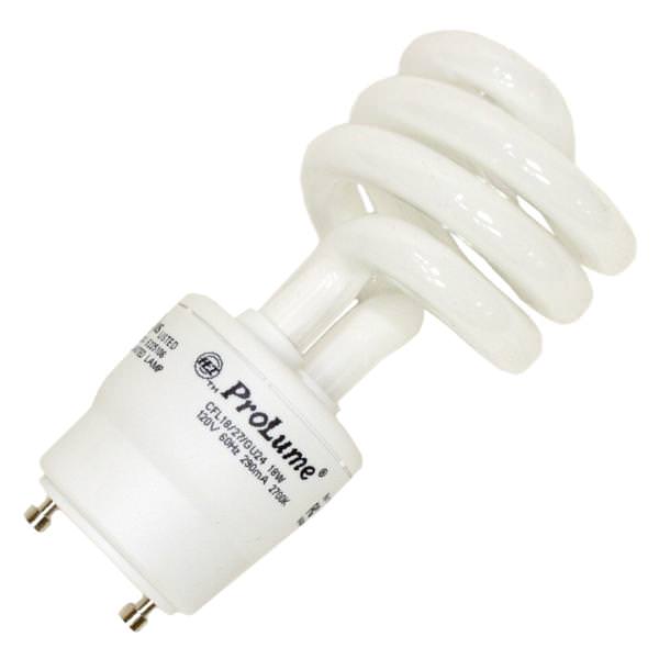 18 watt 120 volt T2 Twist and Lock Base 2700K Warm White CFL