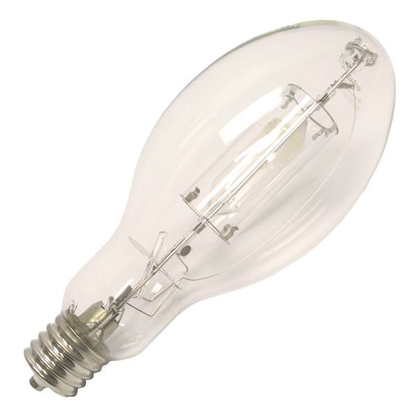 750 watt BT37 Mogul Screw Base 4000K Cool White Clear Metal Halide