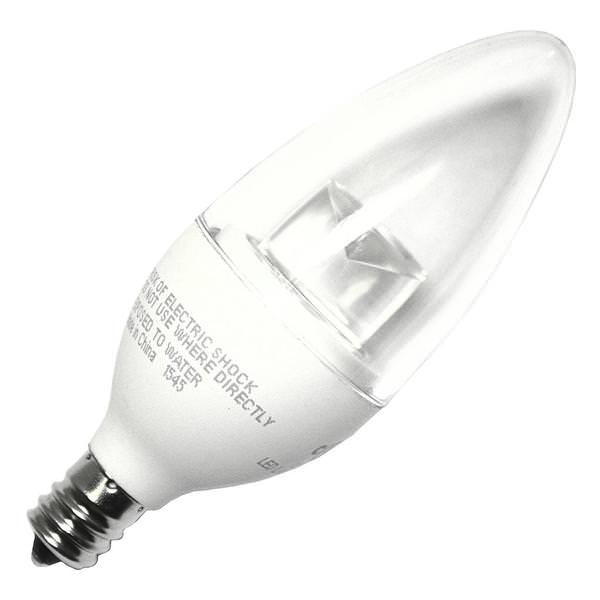 3.5 watt 120 volt B11 Candelabra Screw Base 2700K Warm White Dimmable LED